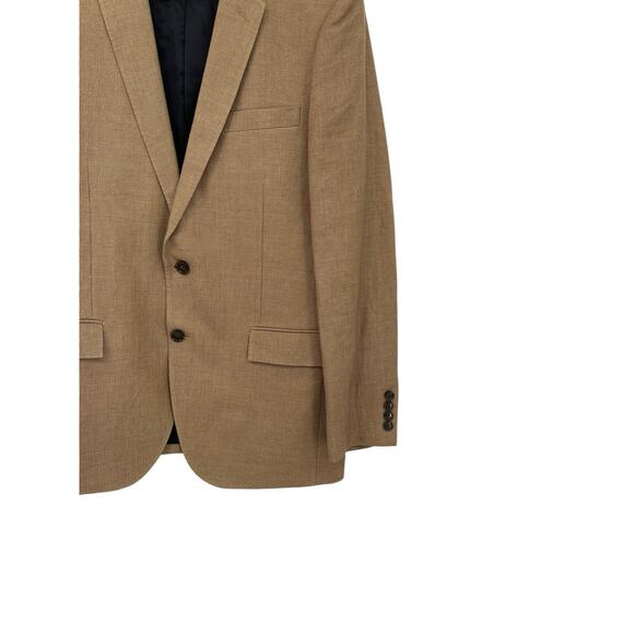J Crew Ludlow Blazer Tan Linen Cotton Blend Size 42R - Picture 2 of 12